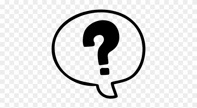 Educational Questions Hand Drawn Speech Bubble Vector - Question Mark Speech Bubble Icon #247139