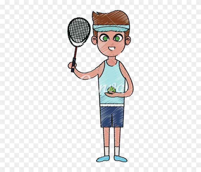 Badminton Clipart Sketch - Badminton Clipart Sketch #1580707