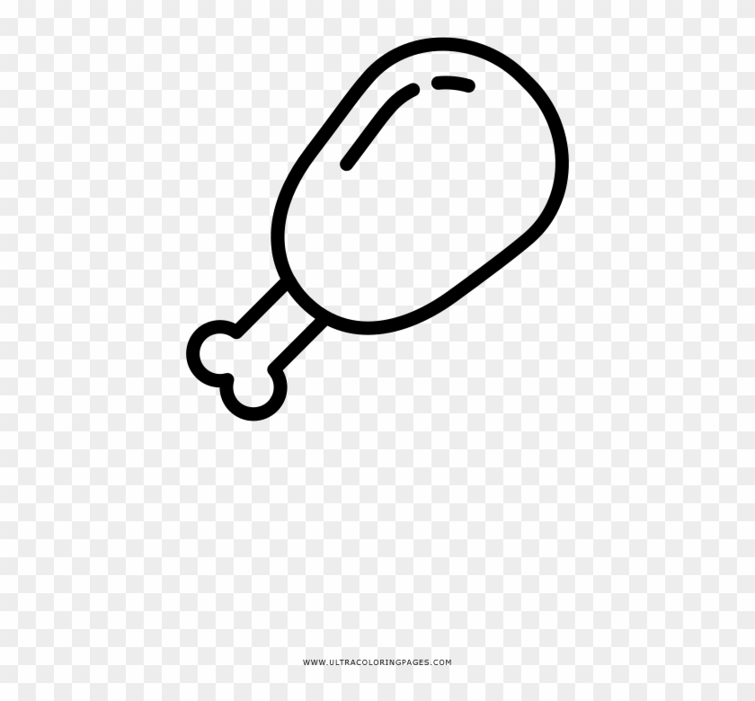 Chicken Leg Coloring Page - Chicken Leg Coloring Page #1581107