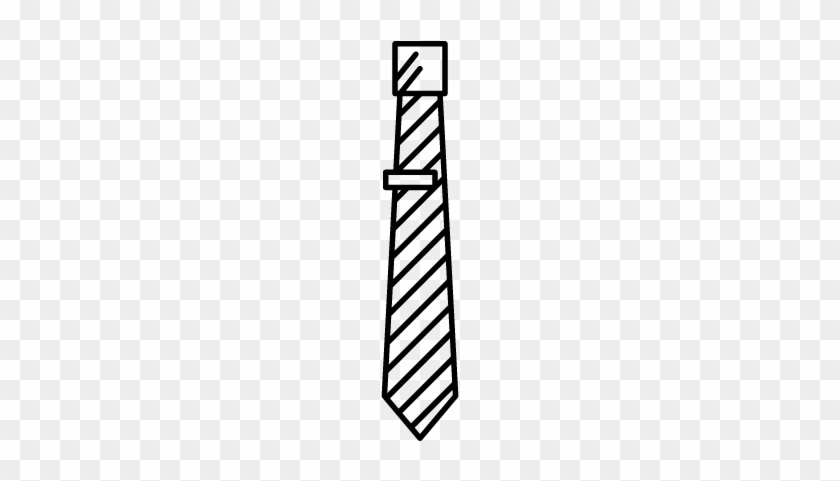 Tie With Stripes Vector - Tie With Stripes Vector #1581261