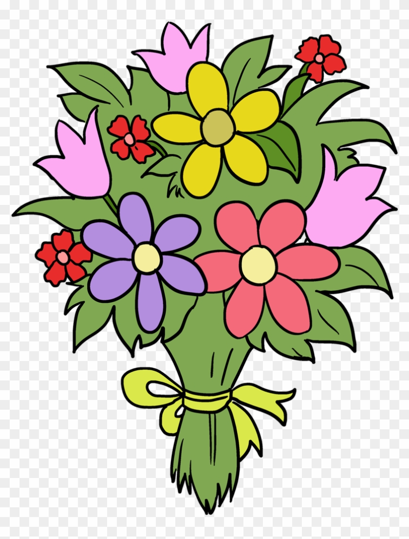 Bouquet Clipart Fun Flower - Bouquet Clipart Fun Flower #1581371