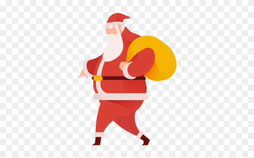 Premium Santa Claus With Gifts Illustration Download - Premium Santa Claus With Gifts Illustration Download #1581571