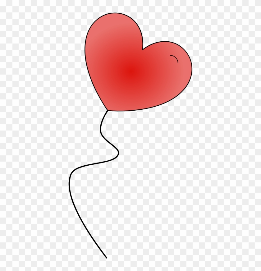 Clipart Heart Balloon Black And White Heart Balloons - Clipart Heart Balloon Black And White Heart Balloons #1582028
