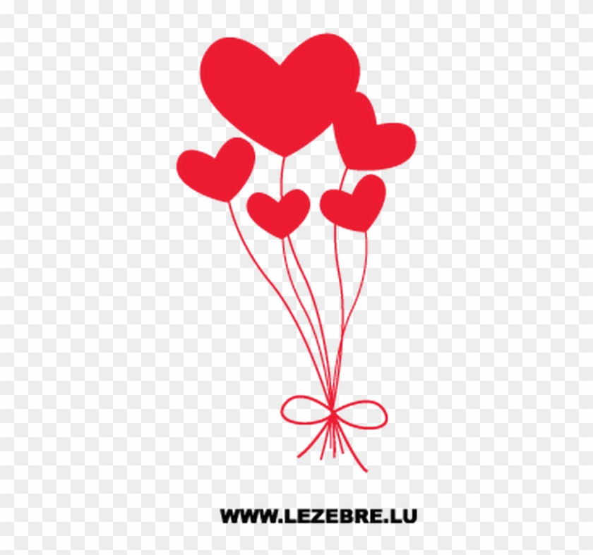 Sticker Ballons Coeurs - Sticker Ballons Coeurs #1582039