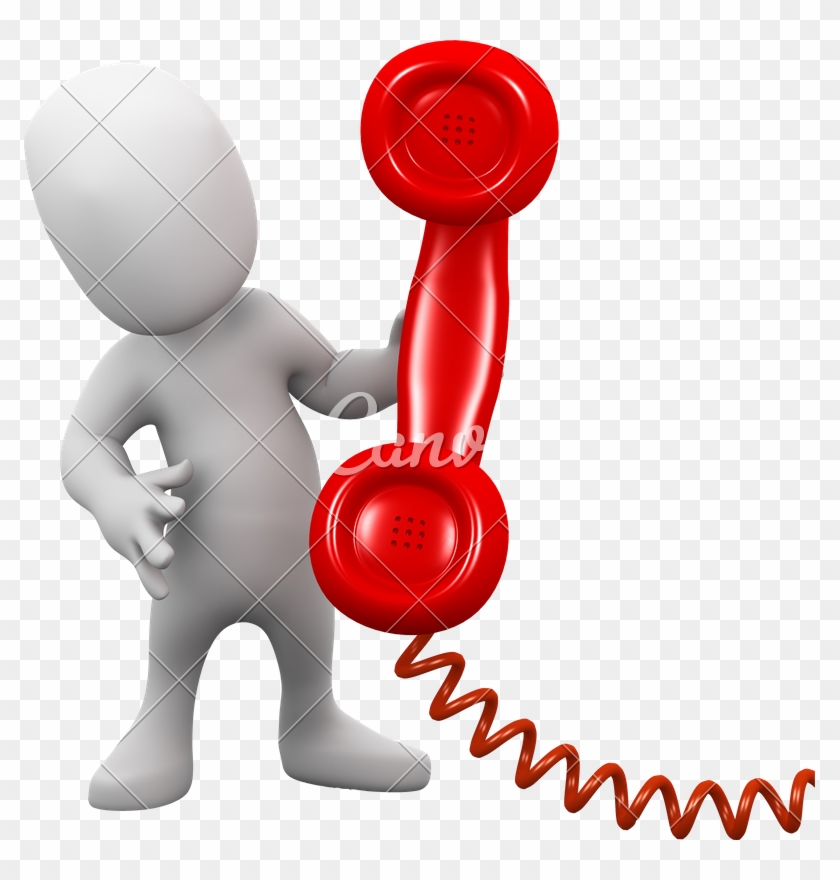 3d Man With A Phone - 3d Man With A Phone #1582144