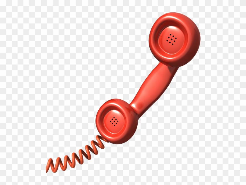3d Red Phone Handset - 3d Red Phone Handset #1582150