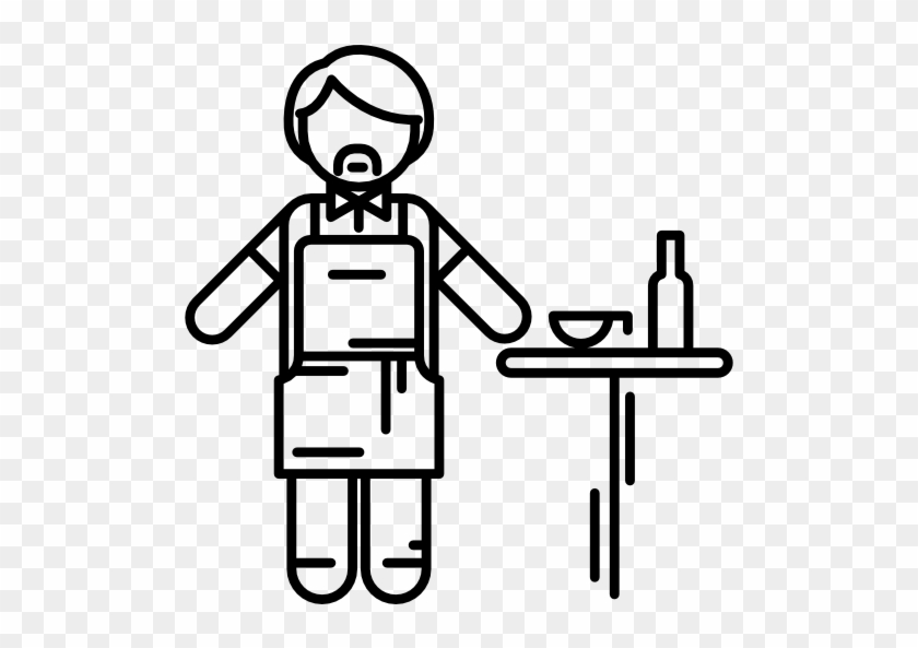 Waiter Working Free Icon - Waiter Working Free Icon #1582564