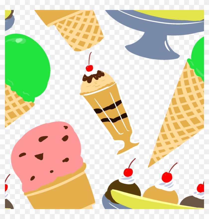 Ice Cream Pattern By Avionscreator - Ice Cream Pattern By Avionscreator #1584045