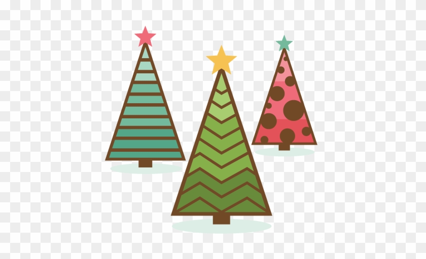 Retro Christmas Trees Svg Cutting Files For Scrapbooking - Retro Christmas Trees Svg Cutting Files For Scrapbooking #1584384