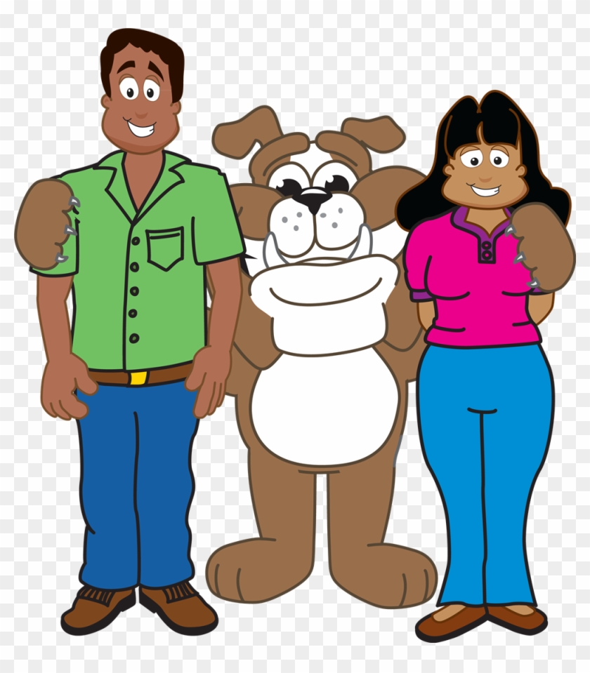 Bulldog With Adults - Bulldog With Adults #1584400
