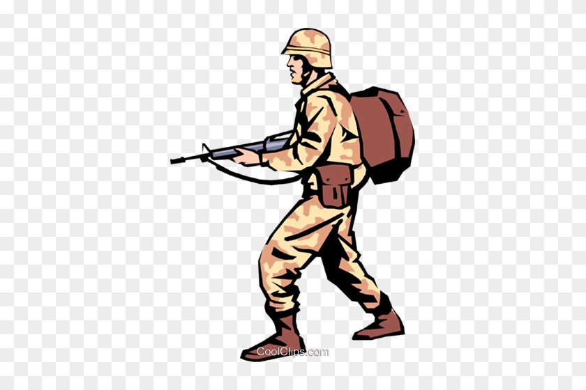 Military Man Royalty Free Vector Clip Art Illustration - Military Man Royalty Free Vector Clip Art Illustration #1585170