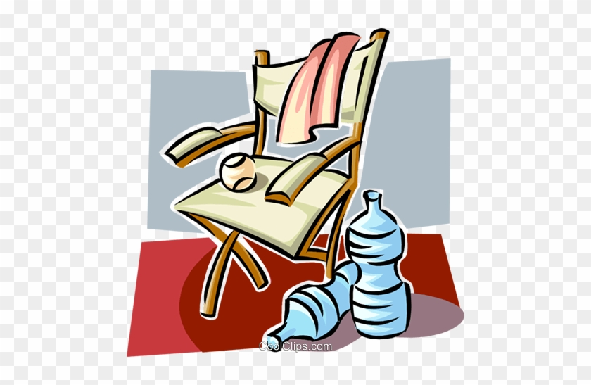 Chair And Water Bottles Royalty Free Vector Clip Art - Chair And Water Bottles Royalty Free Vector Clip Art #1585299