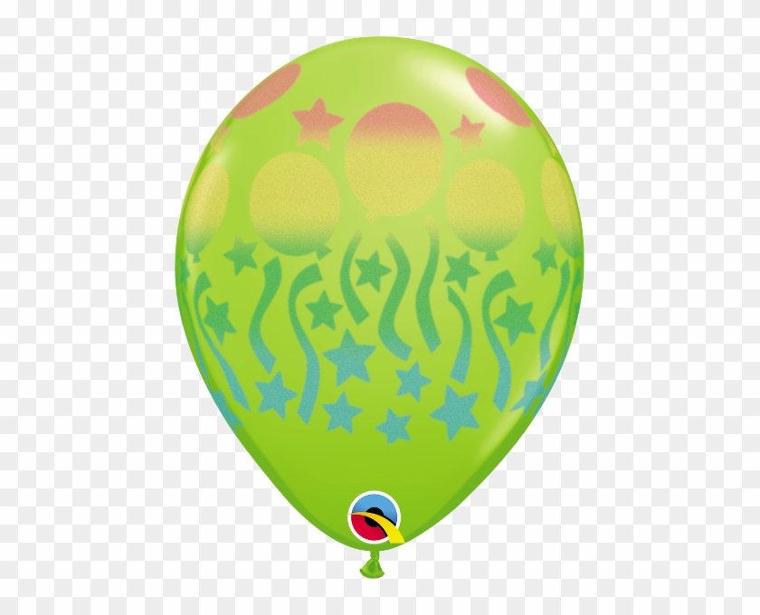 Birthday Spray Fashion Lime Green 11" Balloons - Birthday Spray Fashion Lime Green 11" Balloons #1585376