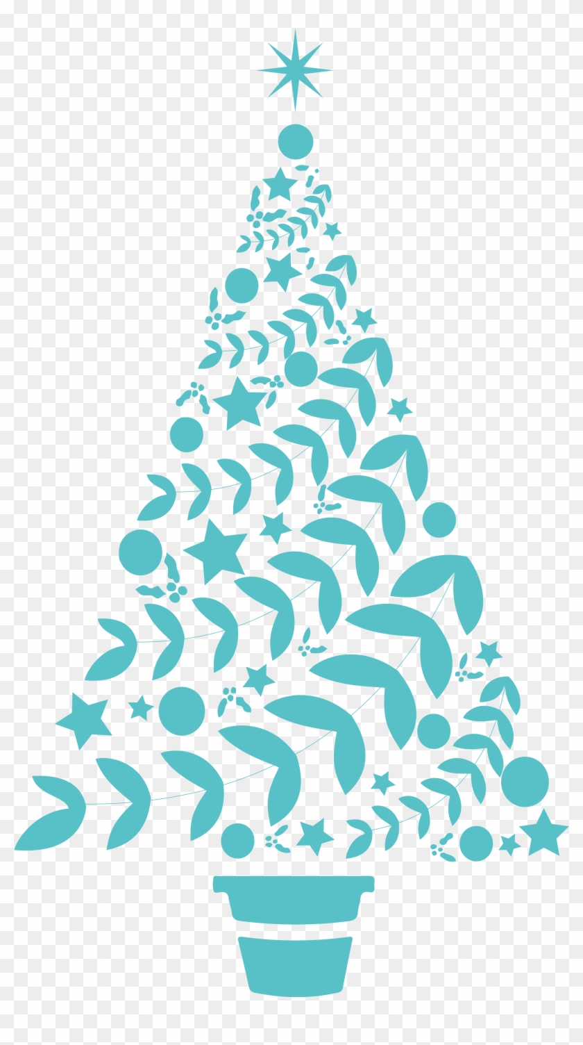 Beautiful Christmas Tree Vinyl Decal Sticker - Beautiful Christmas Tree Vinyl Decal Sticker #1585496