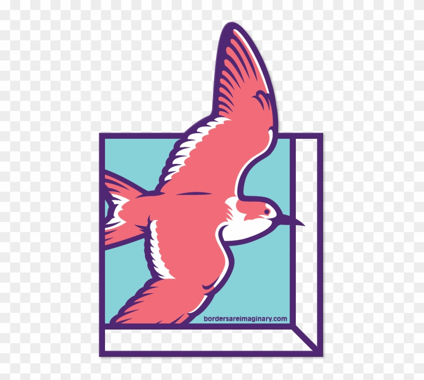 We Have Created Stickers Featuring A Bird Flying Through - We Have Created Stickers Featuring A Bird Flying Through #1586356