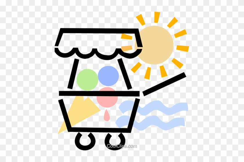 Ice Cream Cart Royalty Free Vector Clip - Ice Cream Cart Royalty Free Vector Clip #1586473