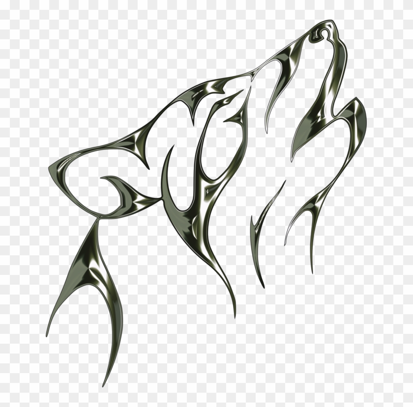 Gray Wolf Drawing Tattoo Line Art Pencil - Gray Wolf Drawing Tattoo Line Art Pencil #1586748