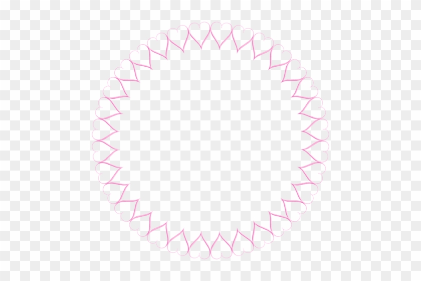 Free Png Download Pink Round Heart Border Transparent - Free Png Download Pink Round Heart Border Transparent #1588255