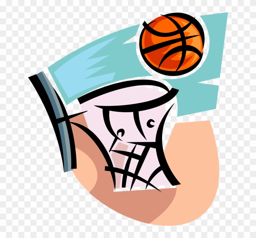 Vector Illustration Of Sport Of Basketball Hoop Net - Vector Illustration Of Sport Of Basketball Hoop Net #1589975