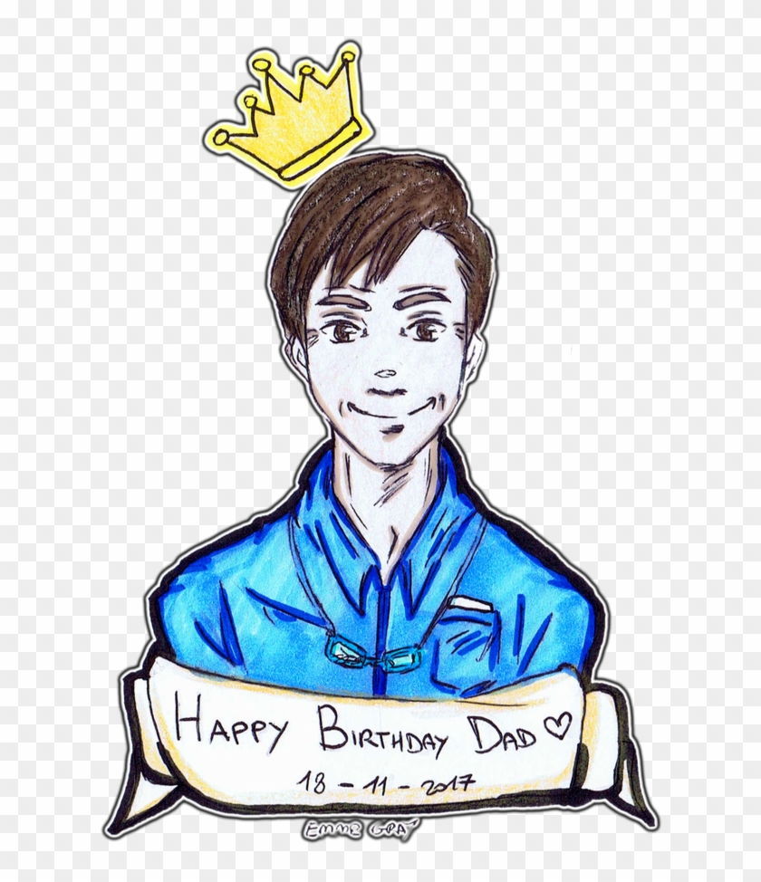Happy Birthday Dad By Emme-gray - Cartoon #1590336