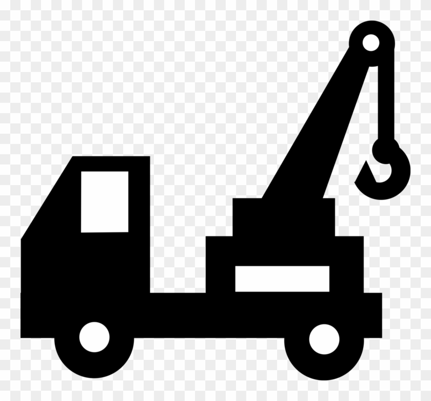 Vector Illustration Of Tow Truck Wrecker Recovery Vehicle - Tow Truck Clip Art #1590365