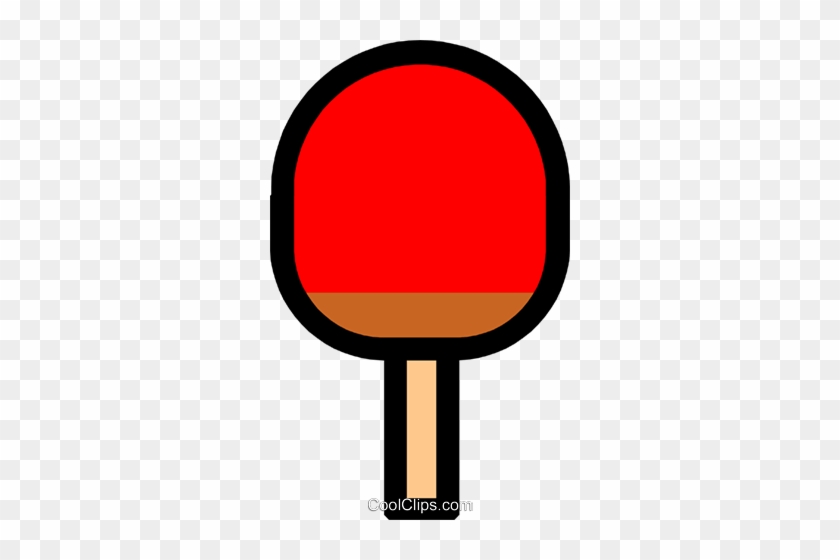 Table Tennis Racket Royalty Free Vector Clip Art Illustration - Table Tennis Racket Royalty Free Vector Clip Art Illustration #1590524