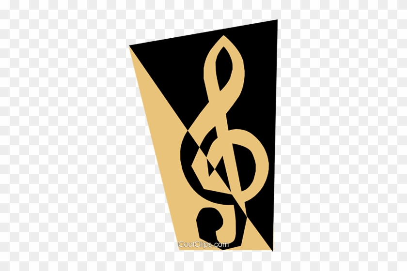Treble Clef Royalty Free Vector Clip Art Illustration - Treble Clef Royalty Free Vector Clip Art Illustration #1590751