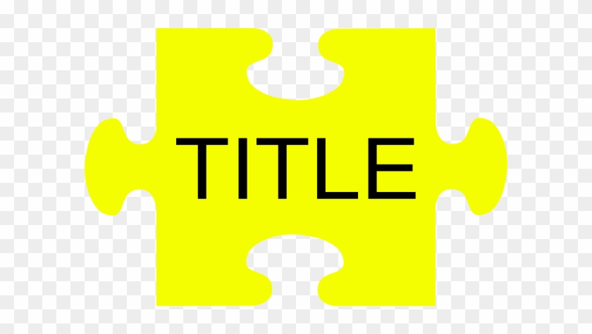 Puzzle Piece Title Clip Art At Clkercom Vector Online - Puzzle Piece Title Clip Art At Clkercom Vector Online #1590993