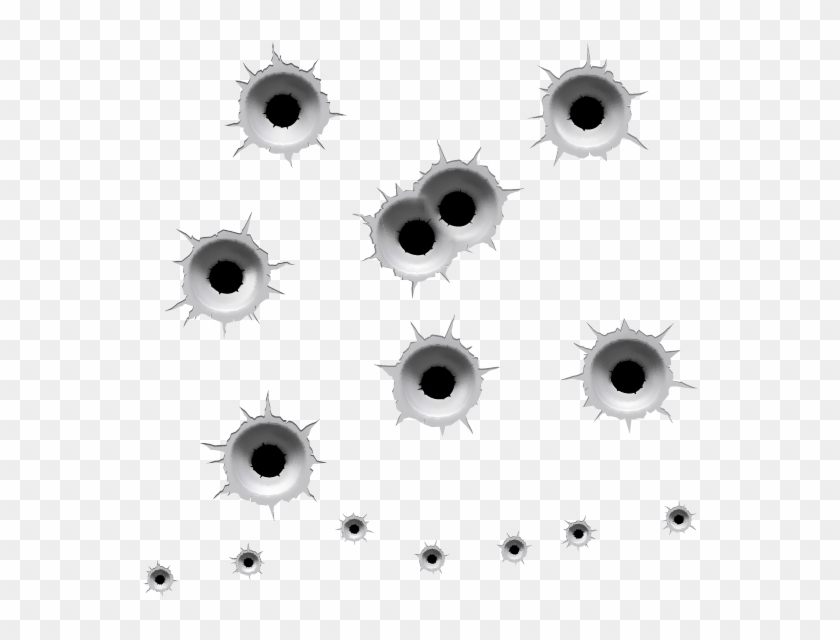 Bullet Holes Png Hd - Bullet Holes Bullet Vector Transparent #1591461