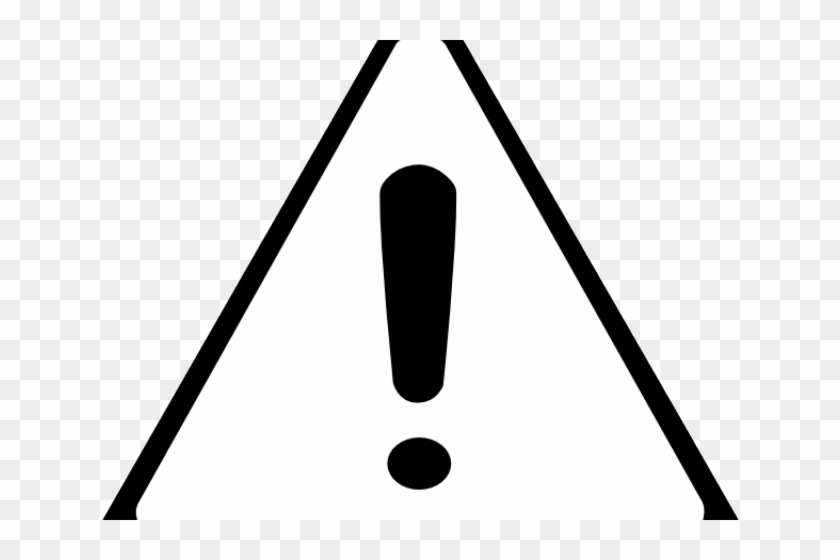 Warning Clipart Black And White - Warning Clipart Black And White #1591601