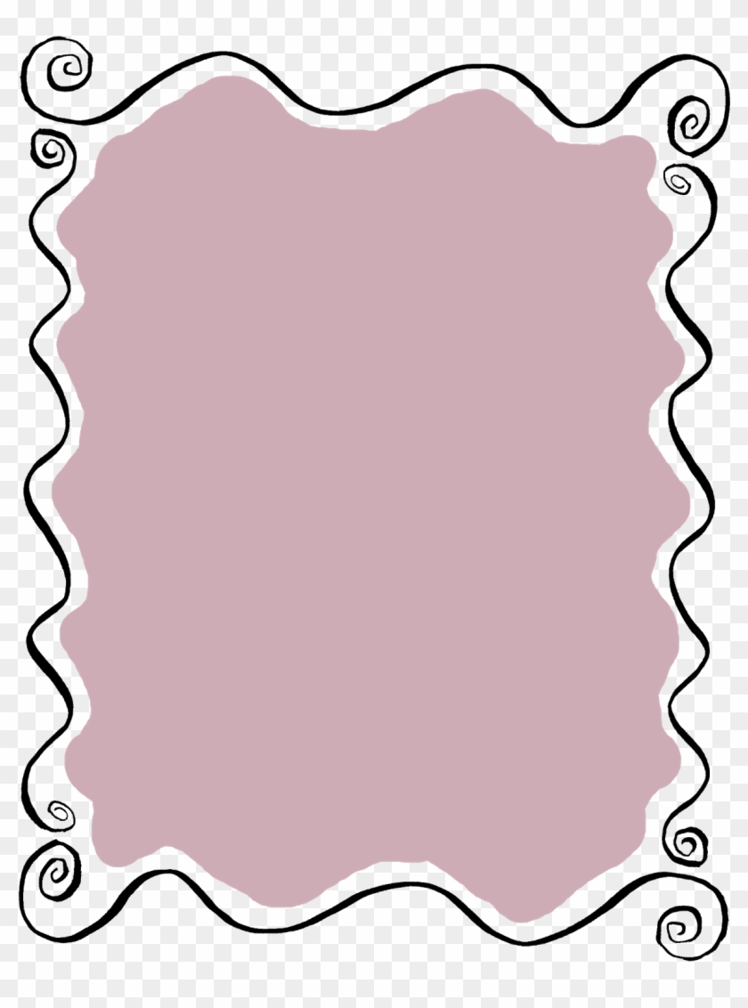 Label Frame Wavy Hand Drawn Line Art Doodle Digital - Label Frame Wavy Hand Drawn Line Art Doodle Digital #1591731