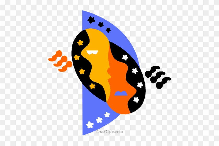 Astrology, Gemini Royalty Free Vector Clip Art Illustration - Astrology, Gemini Royalty Free Vector Clip Art Illustration #1591832