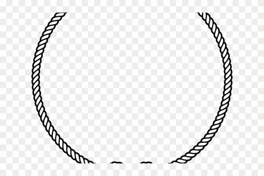 Drawn Rope Circle Vector - Circle Stamp Clipart #1591963