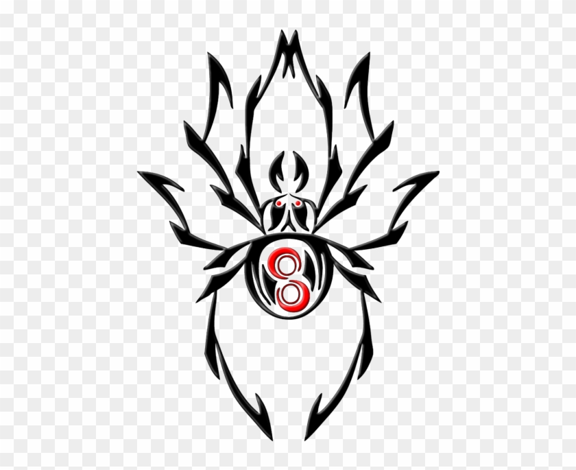 Black - Spider Tattoo Png #1592070
