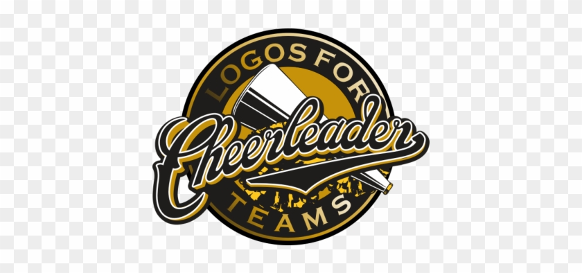 Cheerleading Logo With Megaphone And Pompoms - Porristas Logos #1592342