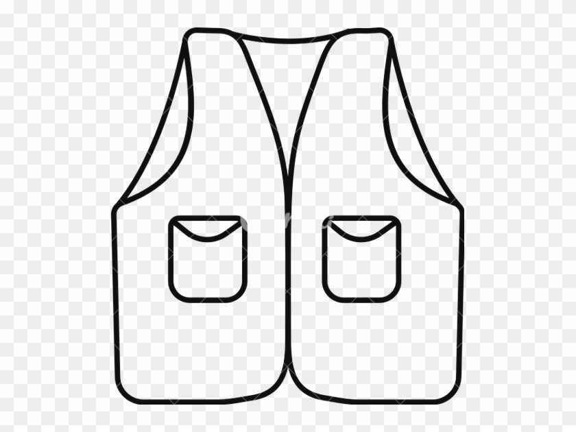 Vest Clip Art Black And White #1592393