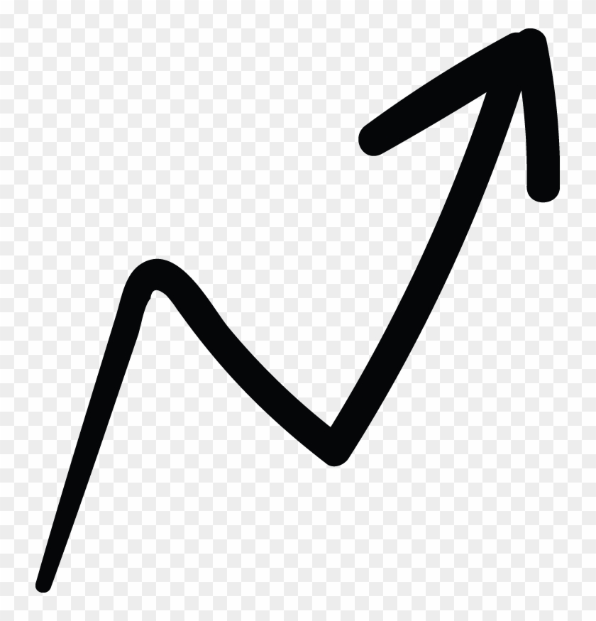 Up Arrow Zigzag Line Doodle - Up Arrow Zigzag Line Doodle #1593444