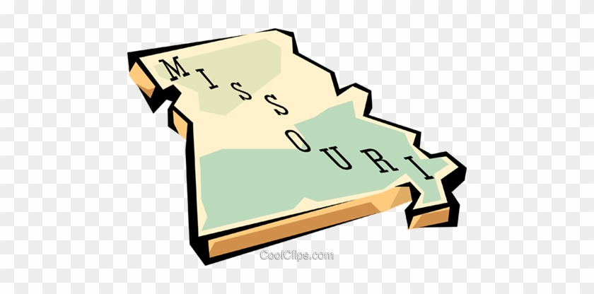 Missouri State Map Royalty Free Vector Clip Art Illustration - Missouri State Map Royalty Free Vector Clip Art Illustration #1593526