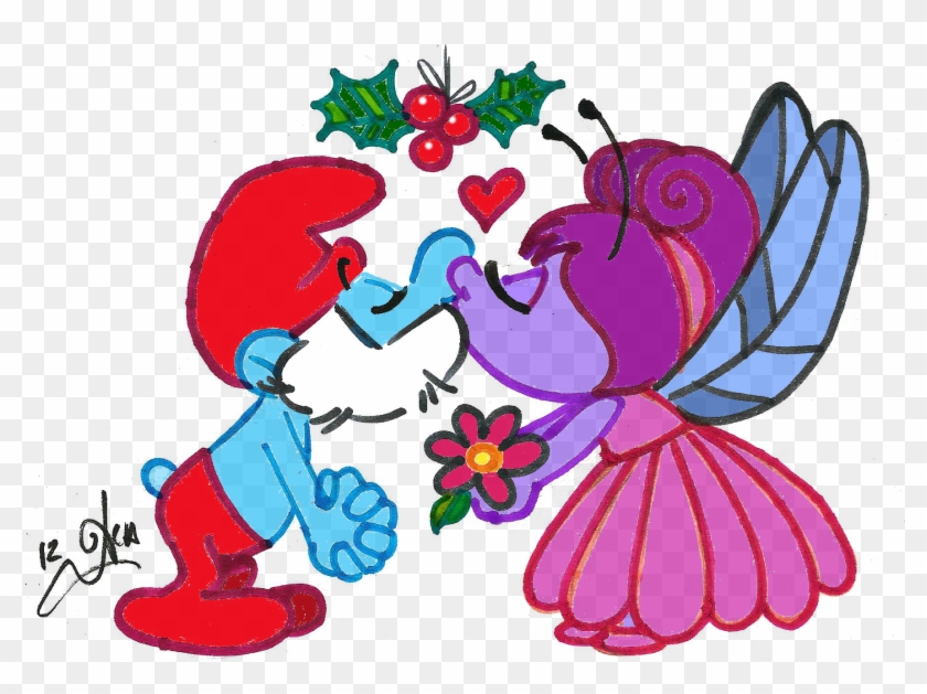 Smurfy Christmas Art Gallery Clip Art Free Library - Cartoon #1593597