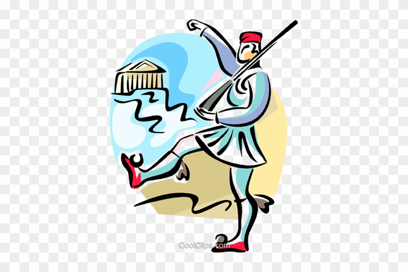 Presidential Guard Royalty Free Vector Clip Art Illustration - Cartoon #1594341