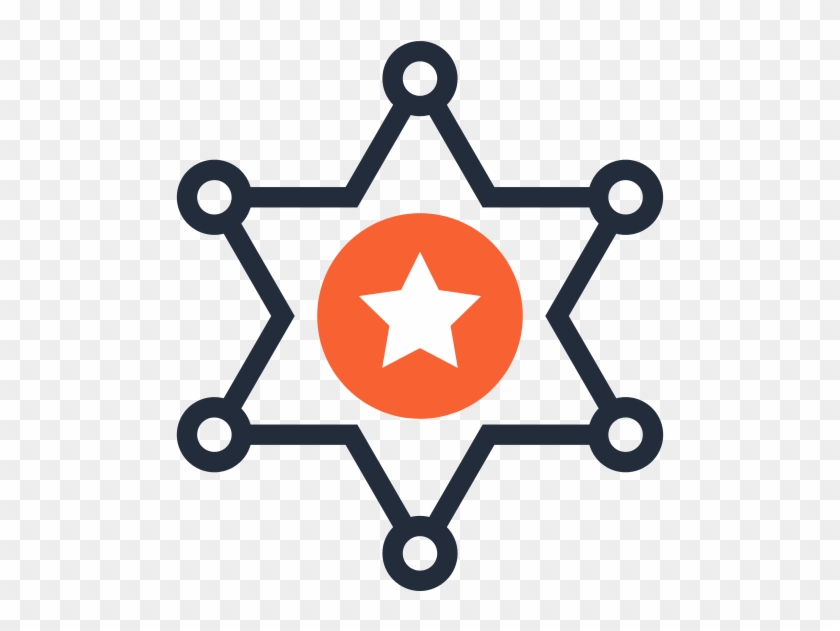 Sheriff Badge - Sheriff Badge Outline #1594852