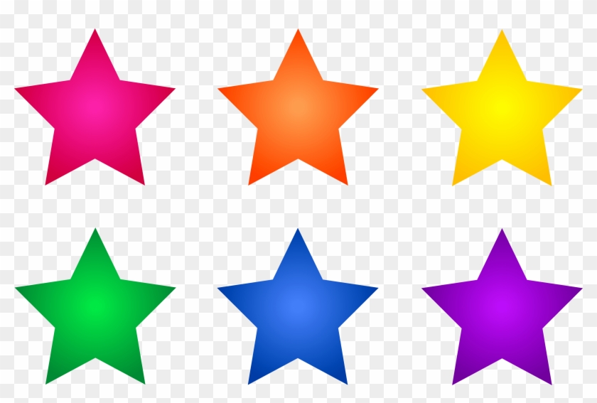 Clipart Stars Panda - Colored Stars Clipart #1594979
