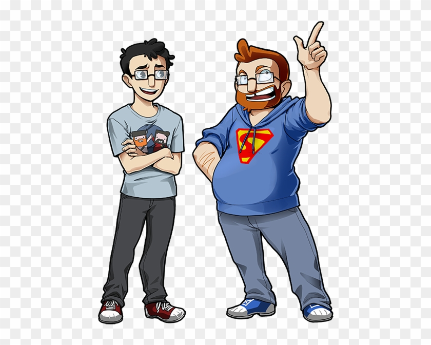Minecraft Avengers Hulk Smash Superheroes Mod Is - Yogscast Fanart Lewis And Simon #1595293