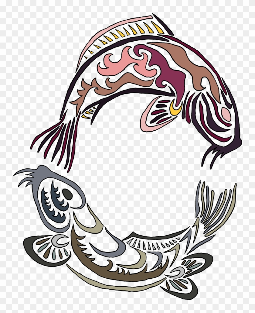 Koi Tribal Yin-yang By Jennokami - Koi Yin Yang Png #1595304
