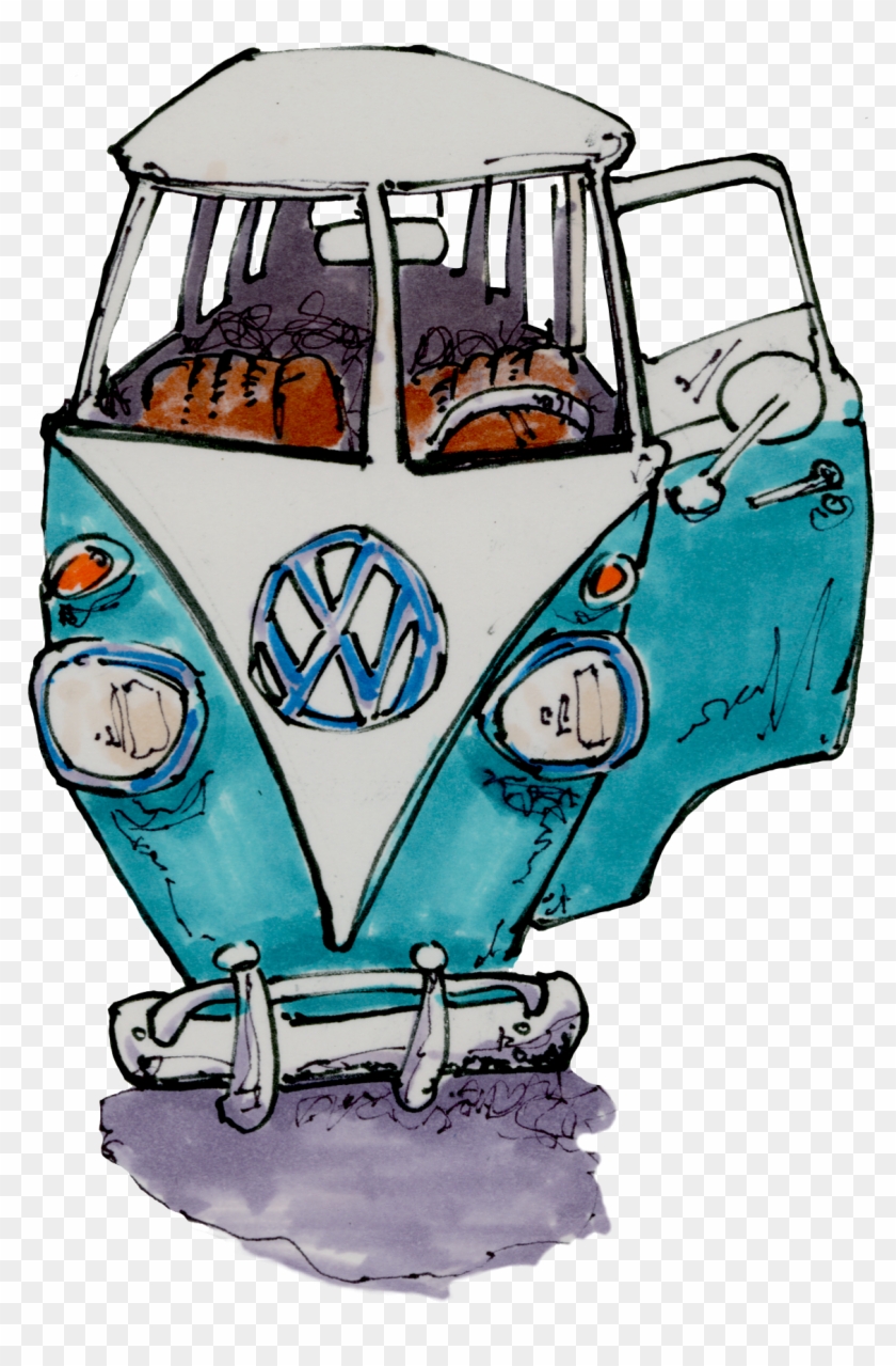 Series Of Vw Bus Sketches - Series Of Vw Bus Sketches #1595400