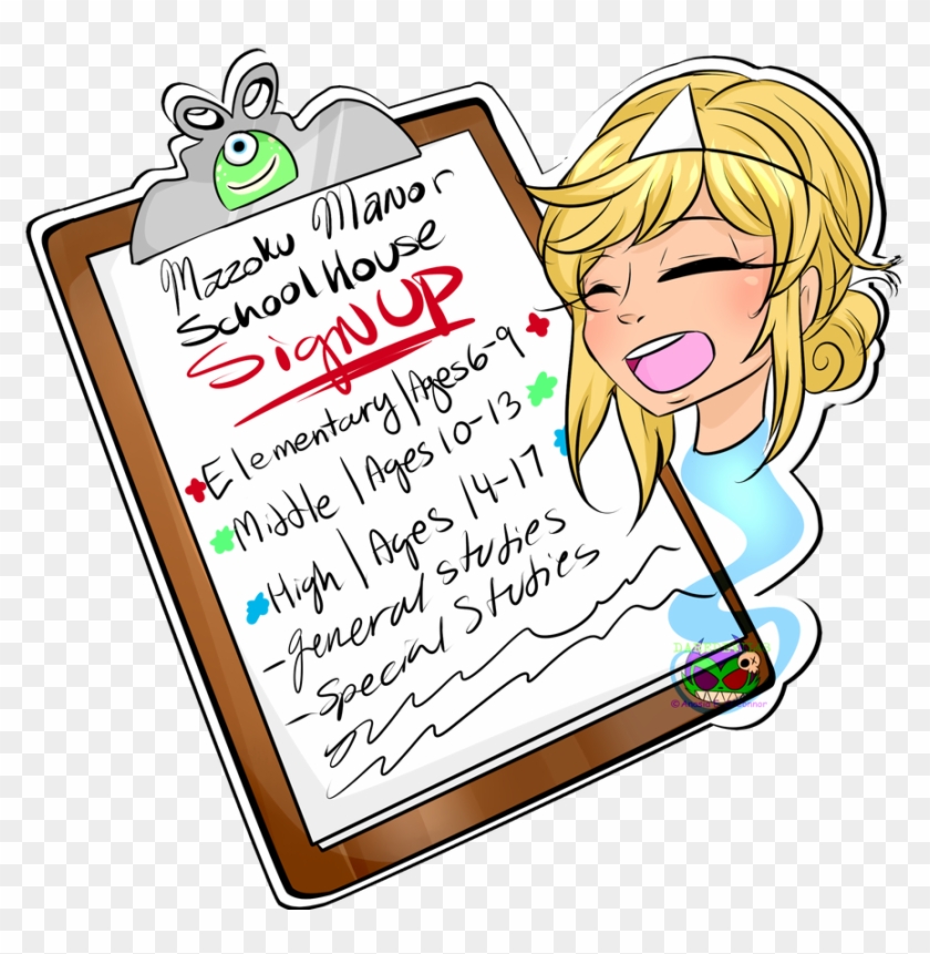 School Sign Up Sheet By Daredevil48 - Cartoon #1595709