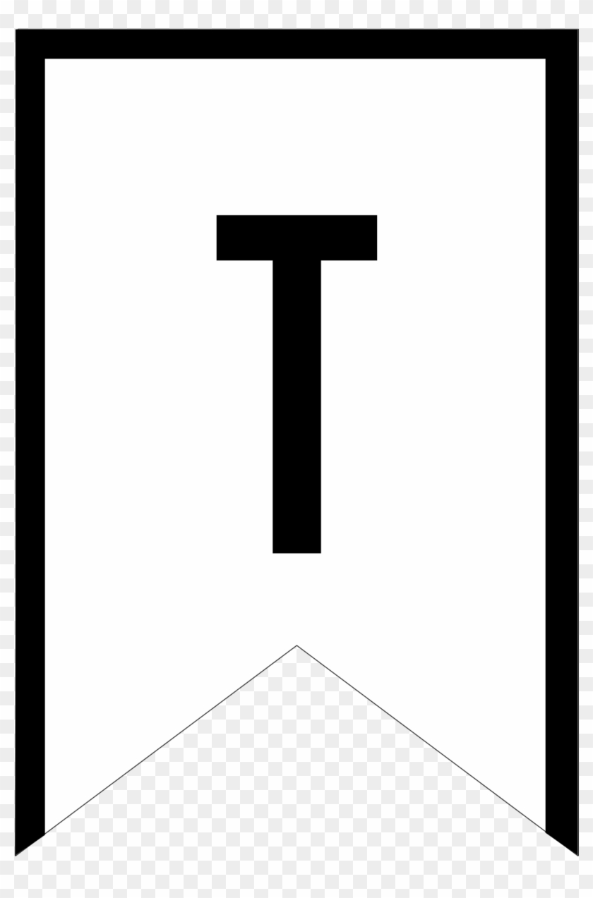 Printable Template Flags Cute Pennant Banner As Flags - Stencil #1596005