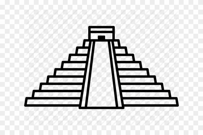 Pyramid Clipart Ziggurat - Piramide Chichen Itza Dibujo #1596025