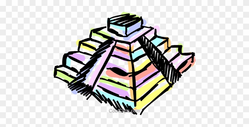 Incan Pyramids Royalty Free Vector Clip Art Illustration - Incan Pyramids Royalty Free Vector Clip Art Illustration #1596027