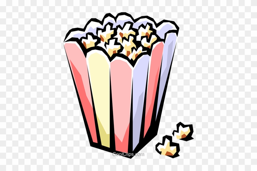 Popcorn Royalty Free Vector Clip Art Illustration - Clip Art #1596264